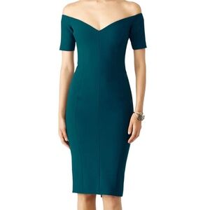 Cinq a sept teal birch dress 0